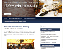 Tablet Screenshot of flohmarkt-hamburg.net